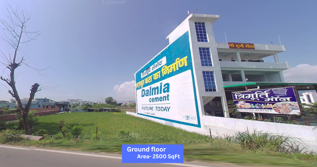 Rent Now 2500 SqFt Hall Near Kamaluaganga road, Haldwani