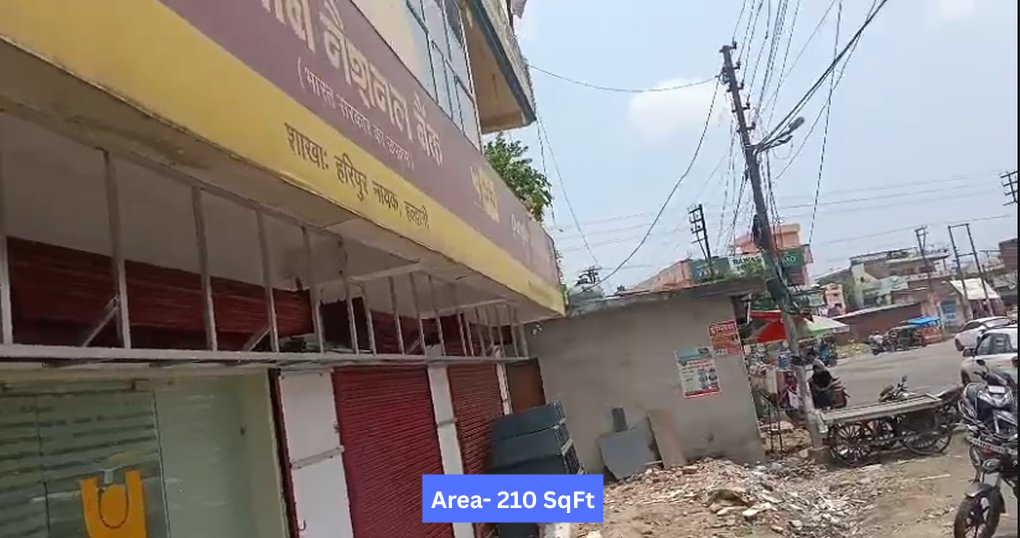 Rent Now 210 SqFt Shop Near Kusumkhera Chauraha, Haldwani