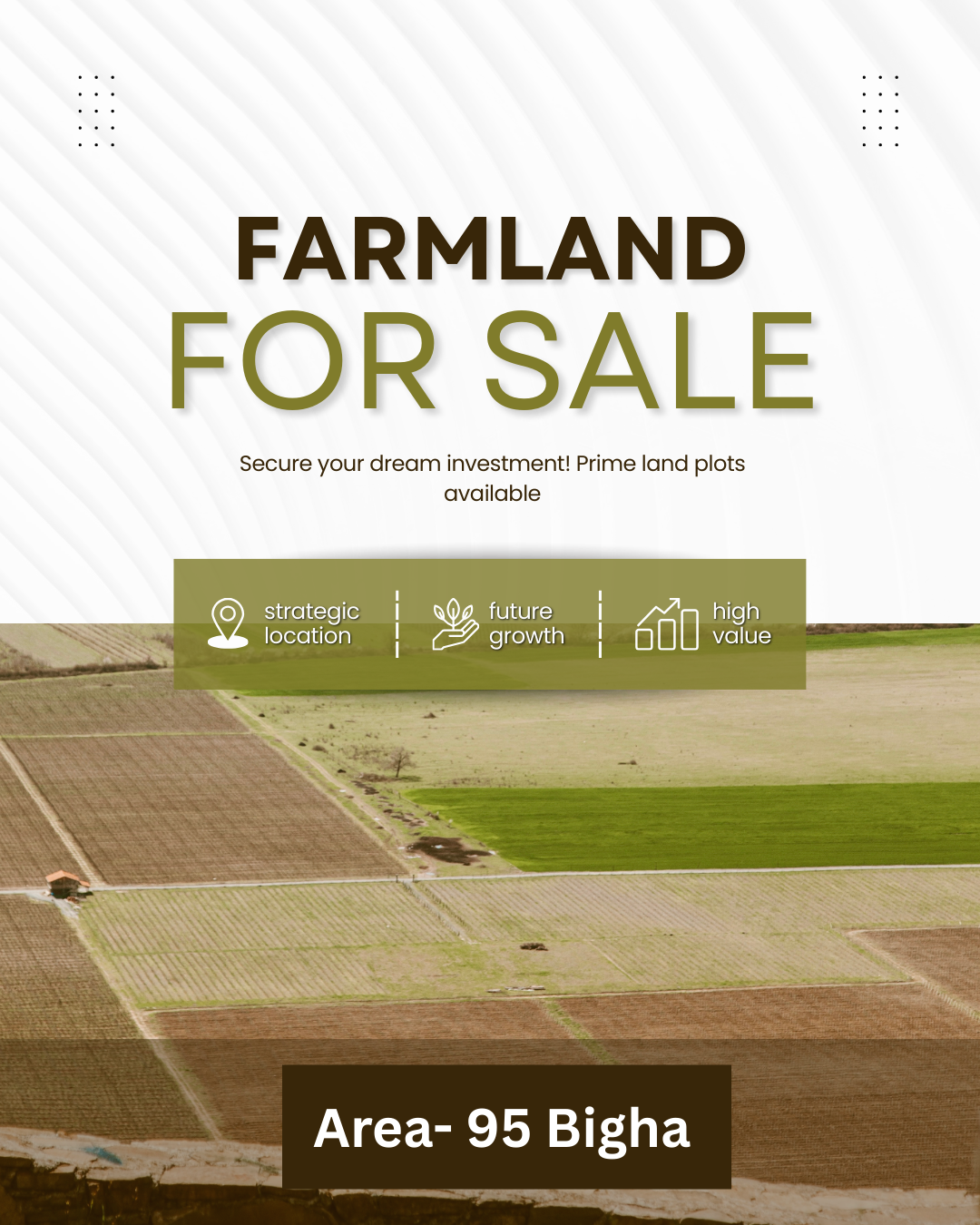Buy Now 95 Bigha Farmland Near Senthal Road, Bareilly